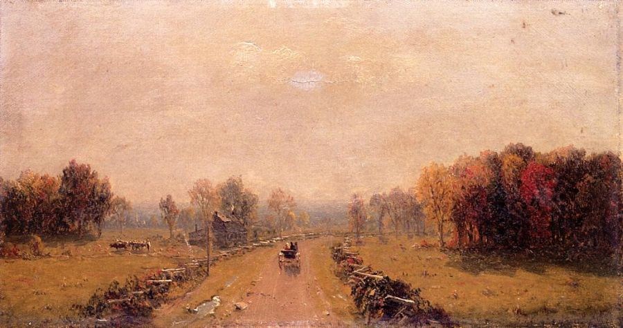 Sanford Robinson Gifford Carriage on a Country Road
